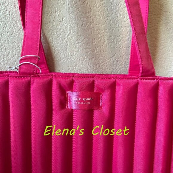 NWT ~ KATE SPADE PUFFY PINK TOTE & POUCH SET - Picture 4 of 11